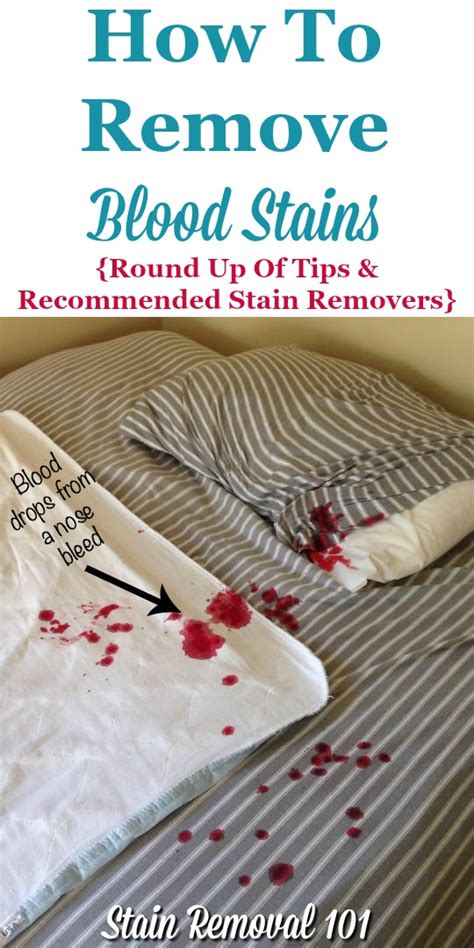 best dried blood stain remover